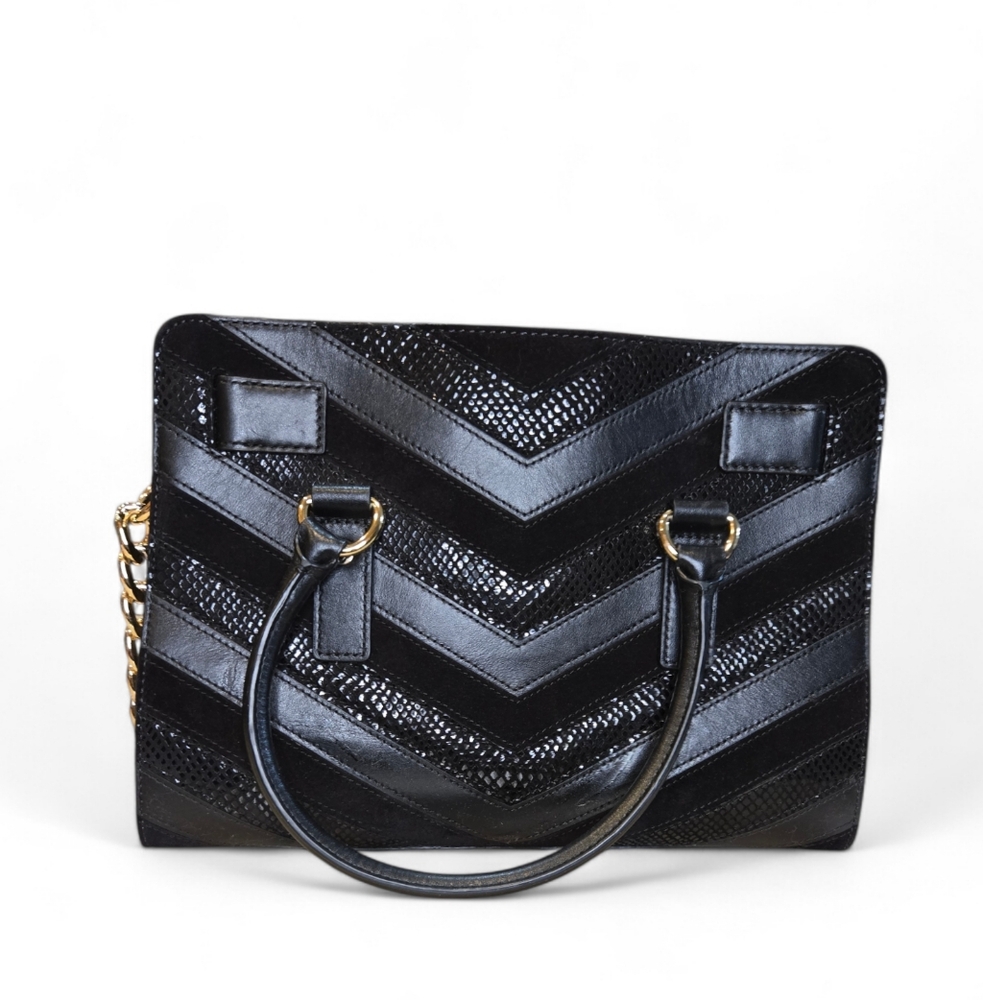 Michael Kors Multi Textureed/Patterned Leather Ha… - image 6